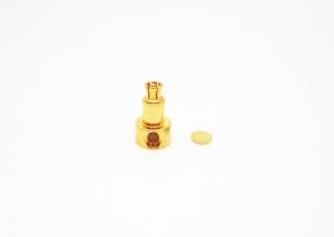 China Gold Plated Coaxial SSMP Connector , Right Angle Coax Connector Light Weight wholesale