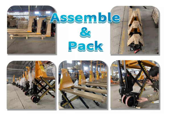 Mobile 300kg Double Scissor Lift Tables 39.76inx20.47in Max Height 62.40in
