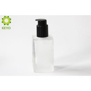 China Frosted Glass Foundation Bottle , 120ml Liquid Foundation Pump Bottle wholesale