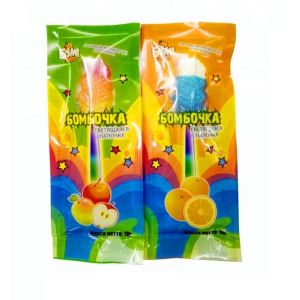 China Beautiful Light Up Candy Leaf Shape Lollipop Lighting Stick Hard Candy wholesale