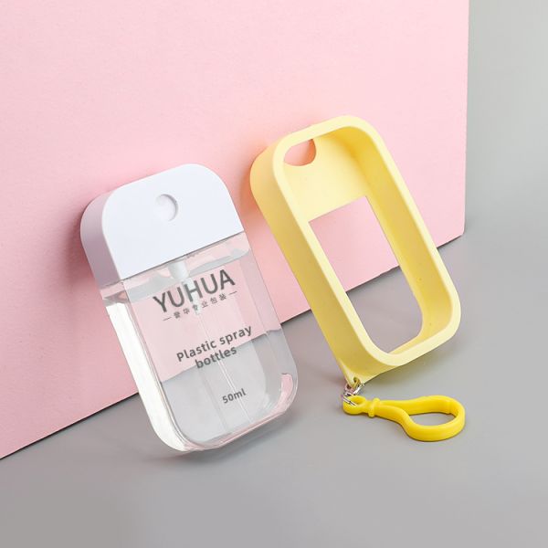 45ml 50ml Plastic Perfume Packgaing Easy To Carry Square Shape