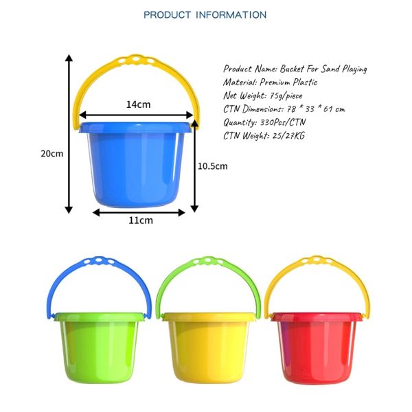 Full Support for Children Sand Castle Building Game Seaside Pretend Play Game Outdoor Bright Colored Sand Playing Bucket