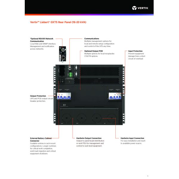 6KVA 6KW 10KVA 10KW 20KVA 20KW 230V Pure Sine Wave Rack Mounted Tower Online UPS for Your