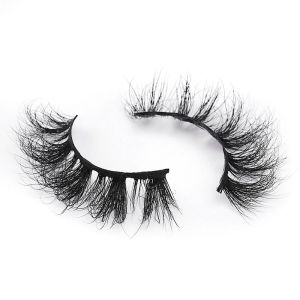 Handcrafted 18mm Natural 3D Mink Lashes With Invisible Clear Band