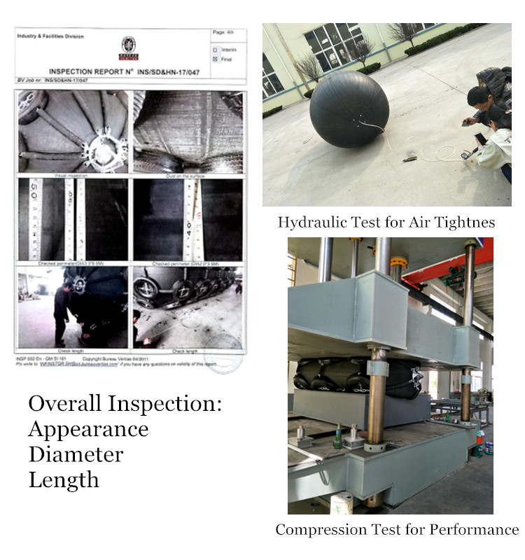 Low Reaction Docking Yokohama Pneumatic Fender Anti - Collision No Air Leakage