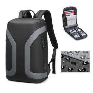 Softback Waterproof Business Backpack With USB Customized Logo