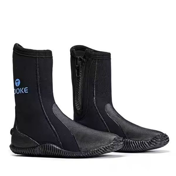5MM Neoprene Scuba Diving Shoes Scuba Fin Boots Anti Slip For Cold Water