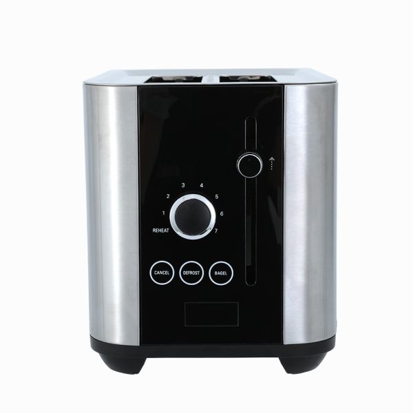 New design smart Toaster set Breakfast Set Stainless Steel Toaster 2Slice Cancel/reheat/defrost function with indicate light