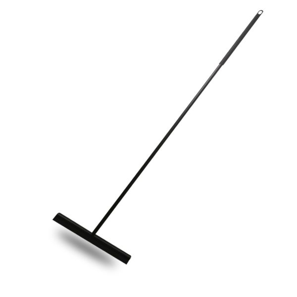 Heavy Duty Stainless Steel Matte Black Floor Squeegee With Long Handle