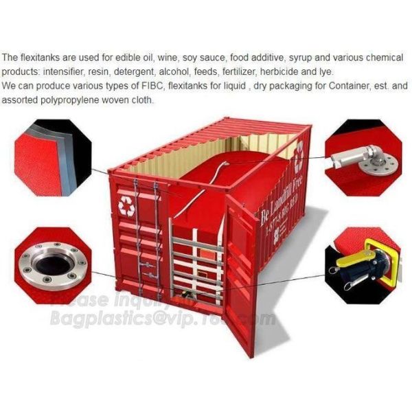 Liquid pac Palm Oil Storage FIBC Jumbo Bags Flexibag Container 20ft 24000L Bulk Vinger bladder bag fuel oil transport