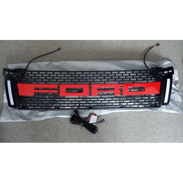 Custom Front Ranger T6 Grill Mesh For Ford Ranger Wildtrak 2012-2014