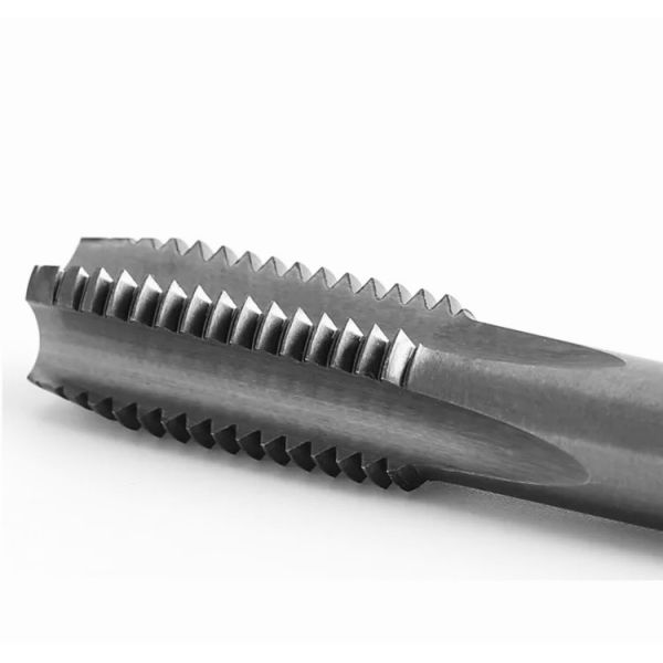 UNF Machine Tap 4 Flutes M10 1.25 Tap Straight Fluted Solid Carbide Tap Internal Cooling