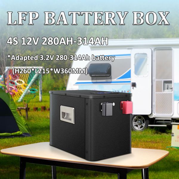 12V EVE 304ah LiFePO4 4S 12.8V DIY Battery Kits JK 200A BMS LCD For Caravan motor home AC