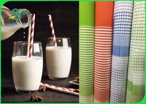 Durable Food Grade Kraft Paper For Paper Straws 100% Recyclable 60GSM 120GSM