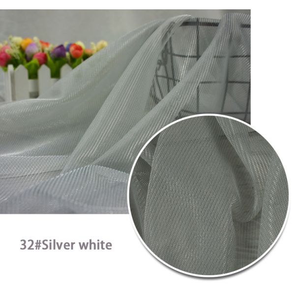 Customized 100% Polyester Bronzed Metallic Sequin Fabric 43 inch