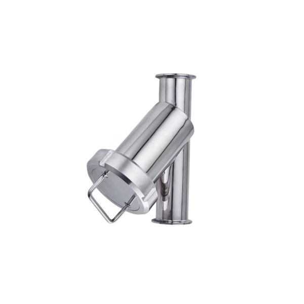 Spring Structure Sanitary Y-Type Filter with Clamp Connection 304/316L Stainless Steel