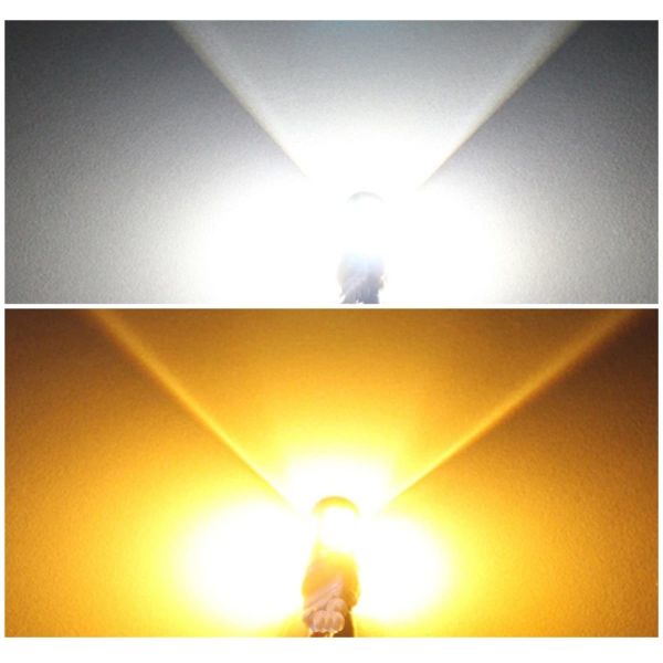 3157 3057 3357 4157 LED Brake Turn Signal Lights Amber Switchback 22 SMD with Projector