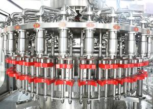 China Monoblock Engery Drink Hot Liquid Fill Bottling Machine PLC Control on sale