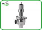 Butt Weld Sanitary Pressure Relief Valve with Spring Return Configuration ,