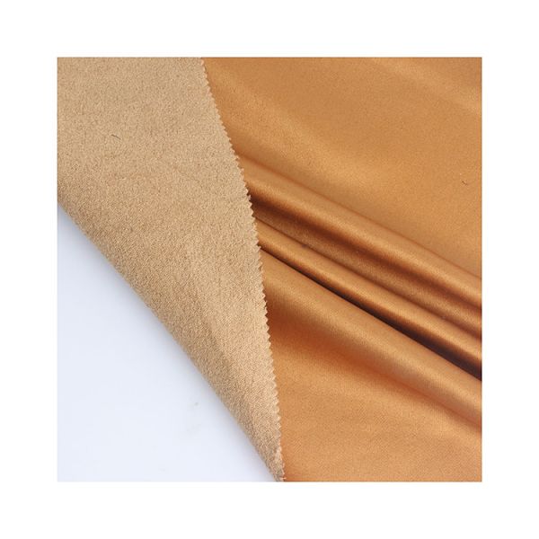 eco friendly recycled pet fabric GRS certified suede polyester fabric