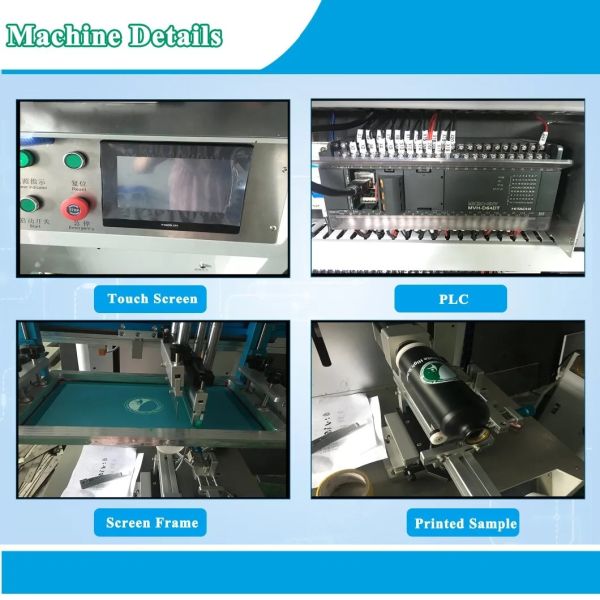 220V 110V Servo Motor Multicolor Screen Printer For Bottle
