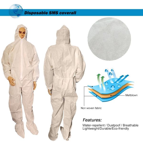 Safety Disposable Isolation Gowns Nonwoven PP Medical Protective Apparel