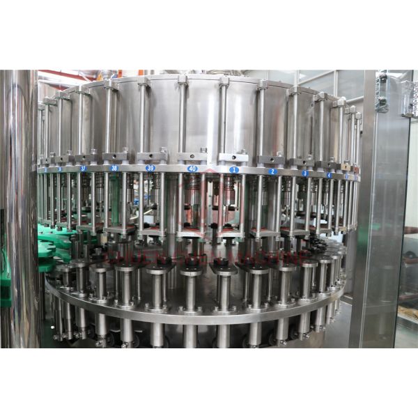 Glass Bottle Juice Filling Line / Fruit Juice Bottling Capping Equipment