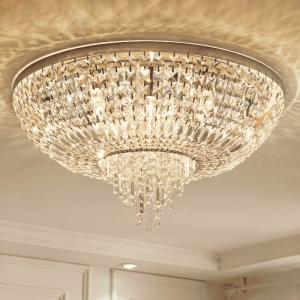 China Crystal flush ceiling lights uk Round Shape For House Lighting Fixtures (WH-CA-45) wholesale