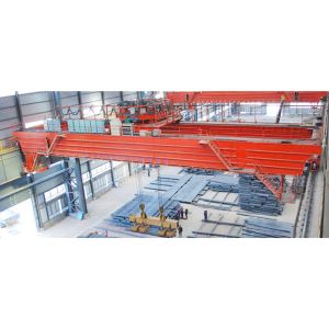 Steel Plate Use Lifting Magnet Double Girder Overhead Bridge Crane