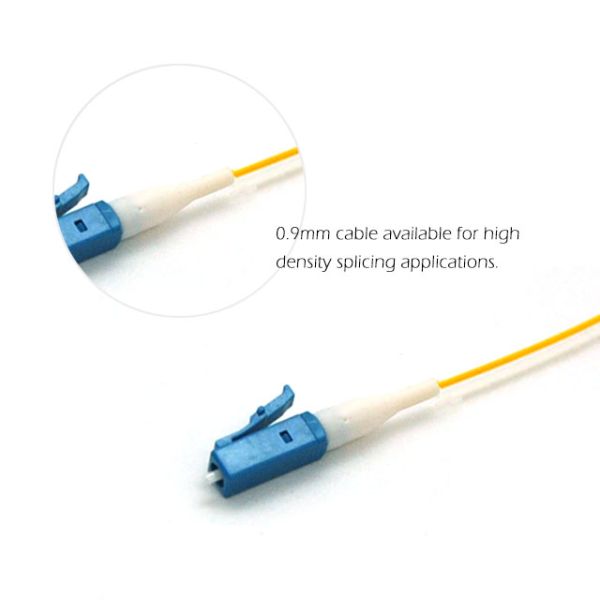 LC UPC Simplex Fiber Optic Pigtail Singlemode 0.9mm One Core Zirconia Ceramic