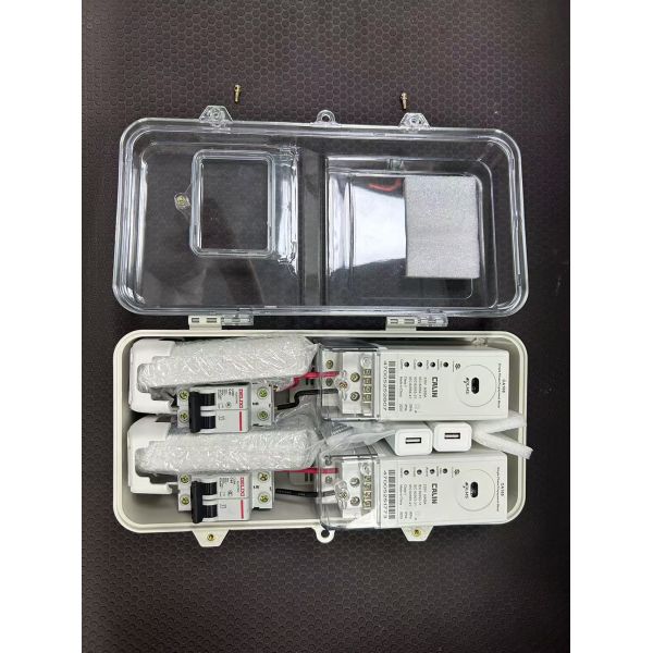 Mozambique Din Rail Single Phase Prepaid Electricity Meter with Split CIU