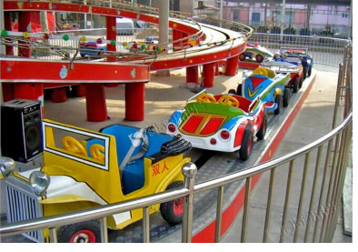 1.9m Height Mini Roller Coaster 4 - 7km/H Speed 1.4 Meters Track Width ISO9001