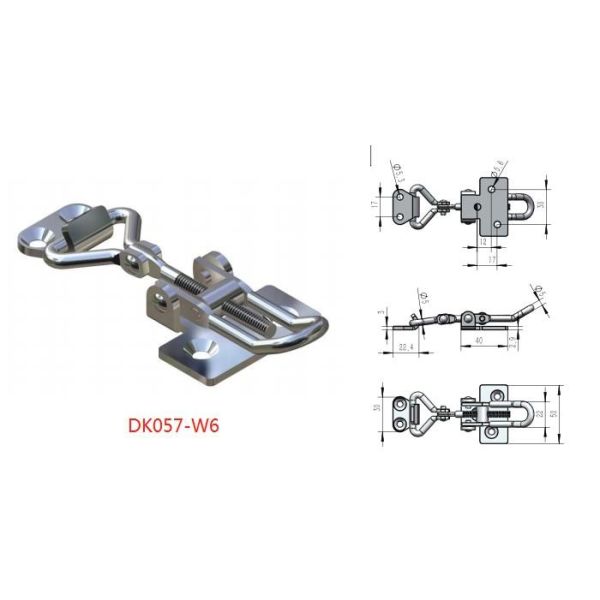 Large Chrome Plated Metal Toggle Latch 304 316 Y Shaped Threaded Rod For Vehicle