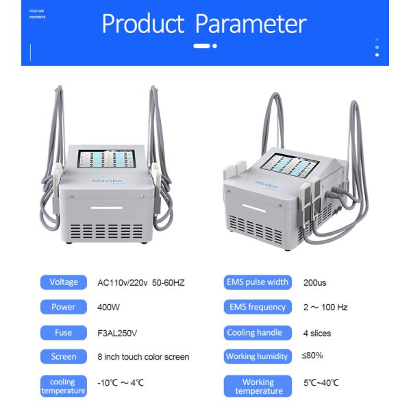 Non Vacuum Cryo Cellulite Removal Machine Ems Cryolipolysis Slimming Machine Plates