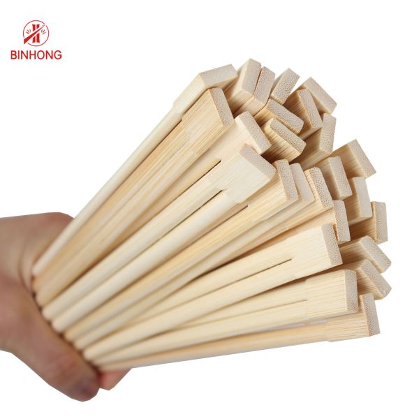 Disposable 21cm Bamboo Sushi Chopsticks With Paper Sleeve