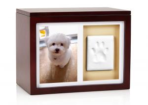 China Non Toxic Wood Photo Frames Memorial Pet Paw Print Customized And Uncrackable wholesale