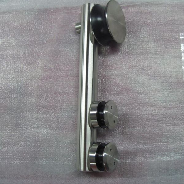 Stainless Steel Sliding Tempered Glass ，Customized Glass Barn Doors