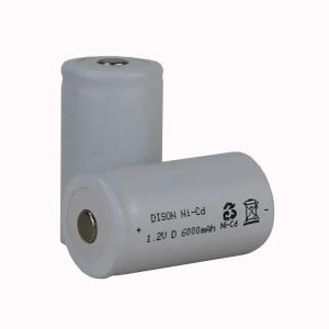 -40C Low Temperature Rechargeable NiCd D KRH33/62 1.2V 6Ah Battery Cells For