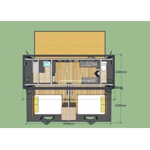 China Stable Folding Container House With Sturdy Steel Frame / Sandwich Panel on sale