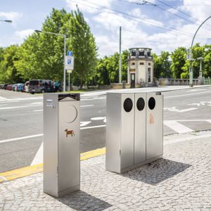 Buy cheap Stainless Steel Commercial Trash Can with Multi-Functional Design and Pet Waste from wholesalers