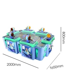 Interesting Child Fishing Arcade Game Machine With HD LCD Screen Virtual Reality