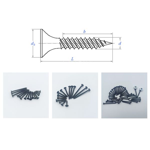 GB14210 Standard Bulge Phillips Countersunk Double-threaded Drywall Screws