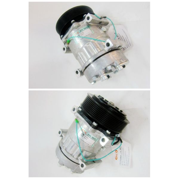 High Output Ac Compressor Replacement 24V B1 132mm For EC230 Excavator