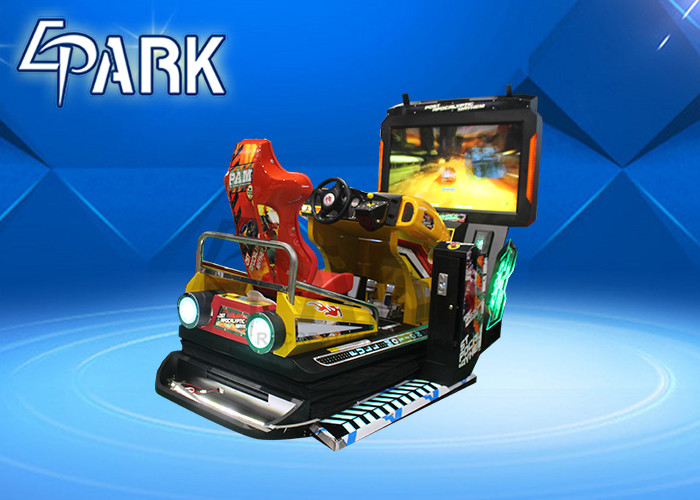 Quality Interactive Rocking Seat Arcade Racing Game Machine With 55 Inch Screen for sale