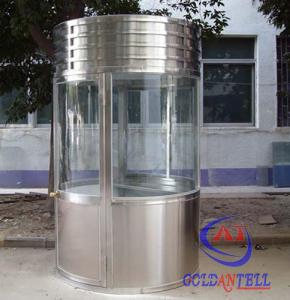 China Stainless Steel 1 Man Prefabricated Security Guard Houses wholesale