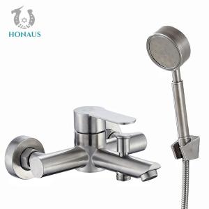 China Eurpoean Luxury SS304 Exposed Valve Showers Hot Cold Shower Head Combo Set wholesale