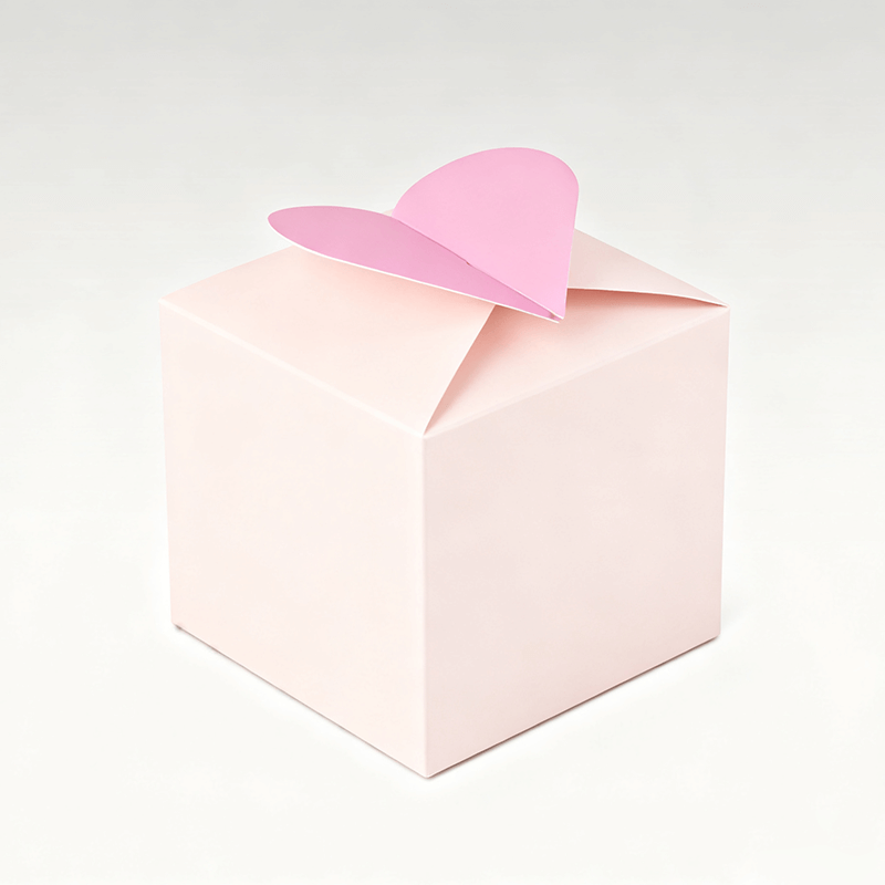 Unleash Charm Love Our Exclusive Heart-Shaped Card Box Glossy Matt Laminating Sponge Liner Every Special Moment Handle Candles