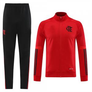 China Red Club Sport Tracksuit Set Polyester Football World Cup Tracksuit wholesale