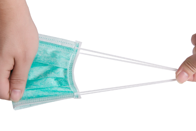 OEM Disposable Blue Earloop Face Mask , Hospital Mouth Mask Non sterile