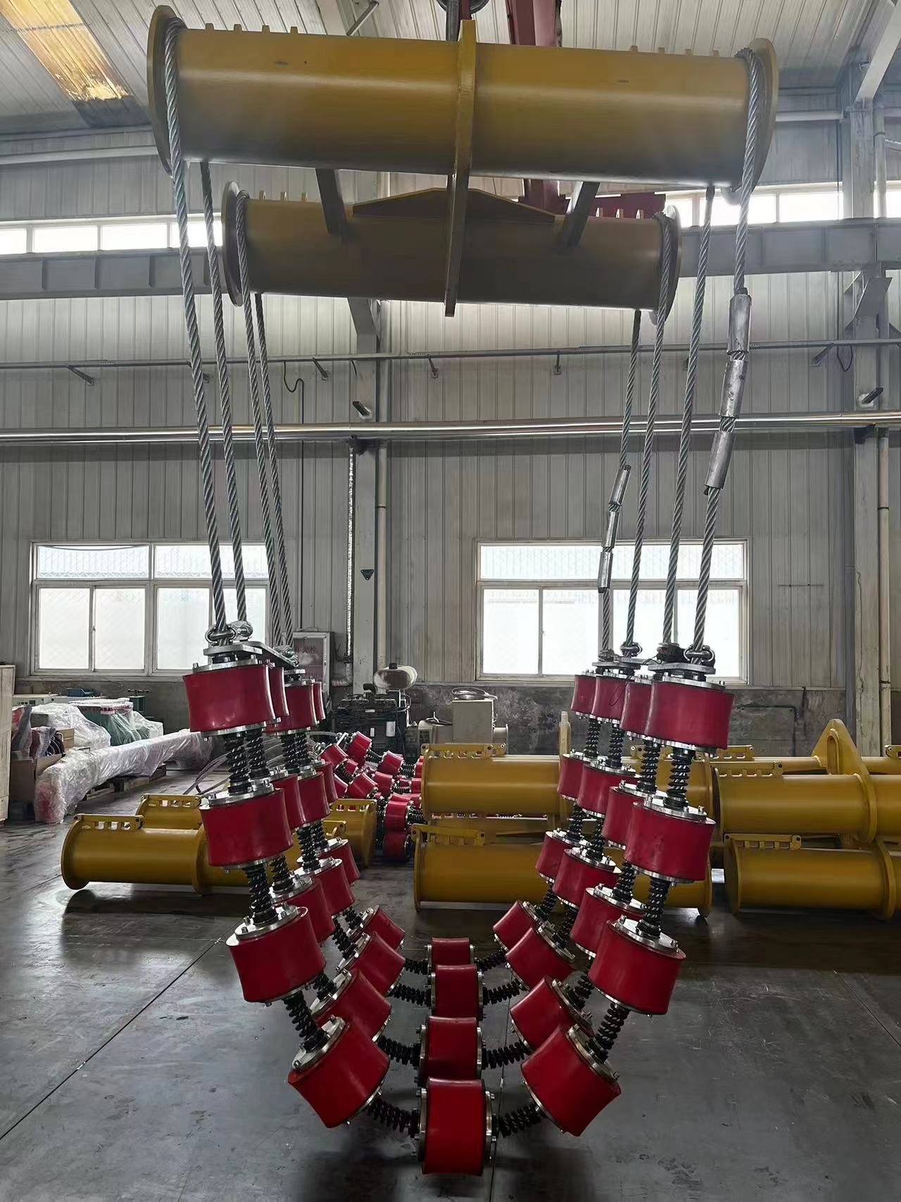 Powerful Pipeline Roller Cradles For Lowering Oil Tube In Construction Projects
